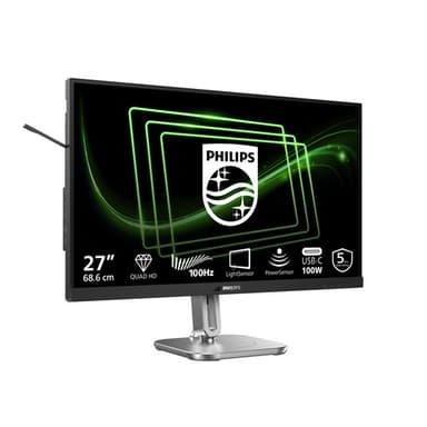 Philips 5000 series 27B2G5601/00 computer monitor 68.6 cm (27") 2560 x 1440 pixels Quad HD LCD Black view 3