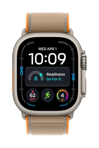 Apple Watch Ultra 4 GPS + Cellular 49mm Natural Titanium Case with Sand Trail Loop - S/M