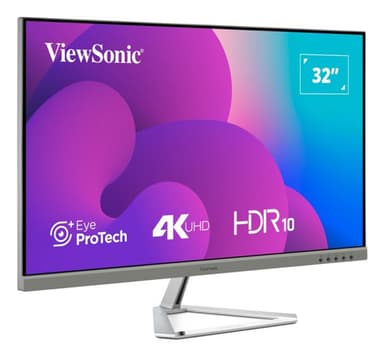 Viewsonic VX3276-4K-MHD-2 computer monitor 81.3 cm (32") 3840 x 2160 pixels 4K Ultra HD LCD Black, Silver view 4