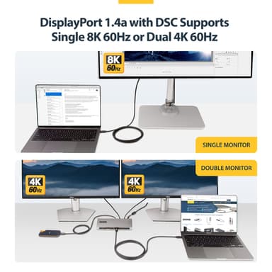 StarTech.com 6.6ft (2m) Active Thunderbolt 4 Cable, 40Gbps, 100W Power Delivery, 4K/8K Video, Intel-Certified Thunderbolt Cable - Compatible w/ USB4/Thunderbolt 4/ USB 3.2/ USB Type-C/DisplayPort/Thunderbolt 3 view 12