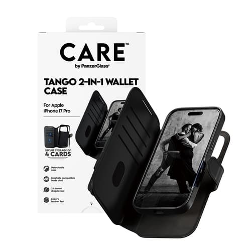 PanzerGlass CARE™ by ® Tango 2-in-1 Wallet Case w. MagSafe iPhone 17 Pro
