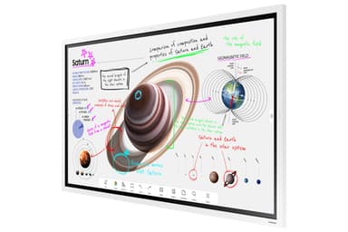 Samsung WM65B interactive whiteboard 165.1 cm (65") 3840 x 2160 pixels Touchscreen Grey, White view 2