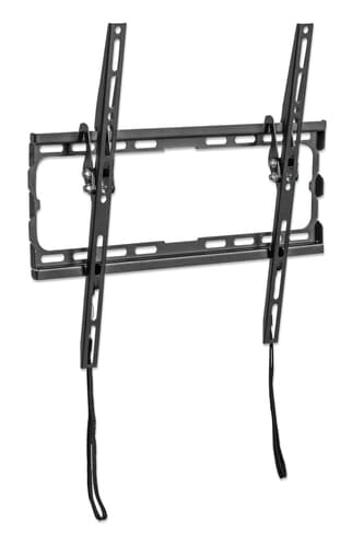 Manhattan Wall Mount for TV & Monitors (Tiltable), For screens 32" to 55", VESA compatibility: all between 200x200mm to 400x400mm - check the dimensions of the four mounting holes on back of screen to ensure it fits, Max 35kg, Black, Bracket view 6
