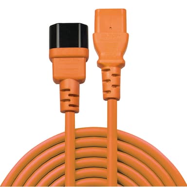 Lindy 2m IEC Extension Cable, Orange view 2