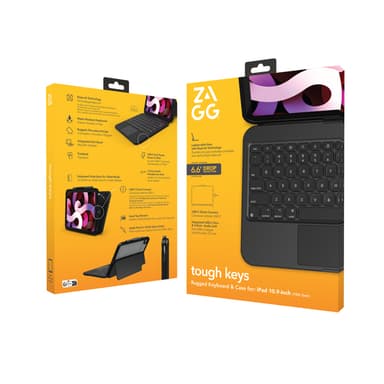 ZAGG Tough Keys Apple iPad 10.9" (10th Gen)/A16 Black UK view 4