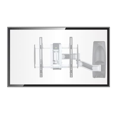 StarTech.com Articulating TV Wall Mount, VESA Wall Mount, Supports 26 to 65 inch/99lb/Flat/Curved TVs, Retractable Low Profile Wall Mount TV Bracket, Adjustable Corner TV Wall Mount - TAA view 4