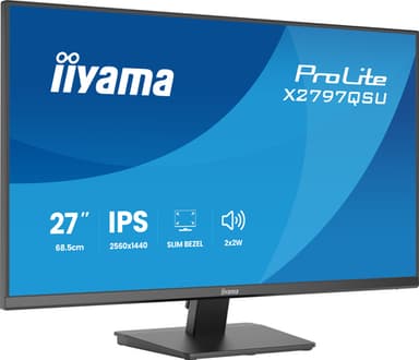 iiyama ProLite X2797QSU-B1 computer monitor 68.6 cm (27") 2560 x 1440 pixels Quad HD LED Black view 4