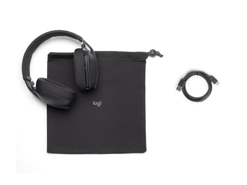 Logitech Zone Vibe Wireless Headset Head-band Calls/Music USB Type-C Bluetooth Graphite