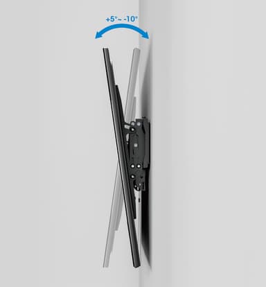 Manhattan Wall Mount With Extension for TV & Monitors (Tiltable Anti Theft), For screens 37" to 100", VESA compatibility: all between 200x200mm to 800x400mm - check the dimensions of the four mounting holes on back of screen to ensure it fits, Max 75kg, Bracket view 11