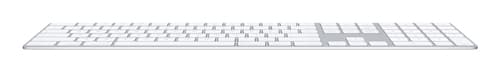 Apple Magic w/ Numeric Keypad keyboard Universal Bluetooth AZERTY French Silver, White