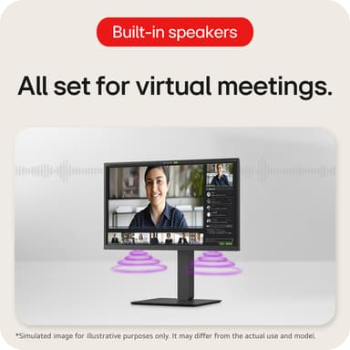 LG 24BA650-B computer monitor 60.5 cm (23.8") 1920 x 1080 pixels Full HD LED Black view 5