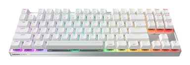 CHERRY MX 8.2 Pro TMR Wireless keyboard Gaming USB + RF Wireless + Bluetooth QWERTY US International Silver, White view 2