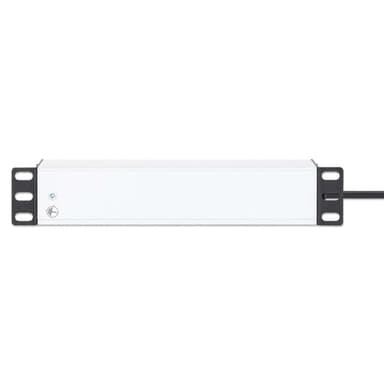 Intellinet 10" 1U PDU 4-way UK, With Indicator, Rackmount, Power Distribution Unit, UK 3-pin outlets, 3m power cord, output view 7