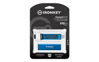 Kingston Technology IronKey 512GB Keypad 200, FIPS 140-3 Lvl 3 AES-256 Encrypted view 4