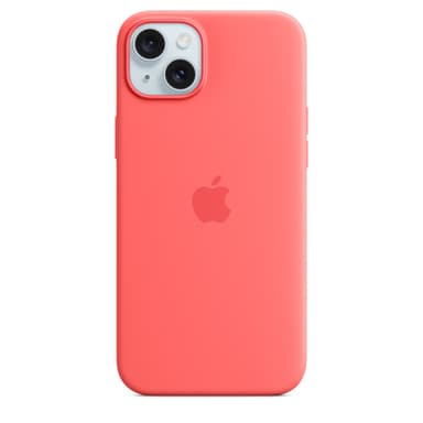 Apple iPhone 15 Plus Silicone Case with MagSafe - Guava view 1