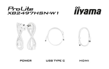 iiyama ProLite XB2497HSN-W1 computer monitor 60.5 cm (23.8") 1920 x 1080 pixels Full HD LED White view 14