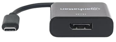 Manhattan USB-C to DisplayPort 1.2 Cable, 4K@30Hz, 21cm, Male to Female, Black, Lifetime Warranty view 3