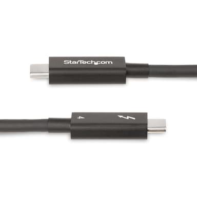 StarTech.com 6.6ft (2m) Active Thunderbolt 4 Cable, 40Gbps, 100W Power Delivery, 4K/8K Video, Intel-Certified Thunderbolt Cable - Compatible w/ USB4/Thunderbolt 4/ USB 3.2/ USB Type-C/DisplayPort/Thunderbolt 3 view 3