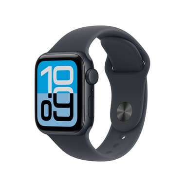 Apple Watch SE (3nd generation) SE 3 GPS + Cellular 40mm Midnight Aluminium Case with Midnight Sport Band - M/L view 1