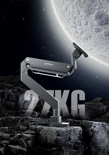 Manhattan Desk Mount for TV & Monitors (Full Motion Gas Spring), For screens 13" to 42", C-Clamp or Grommet Assembly,VESA compatibility: all between 75x75mm to 200x200mm - check the dimensions of the four mounting holes on back of screen to ensure it fits,Max 20kg view 14
