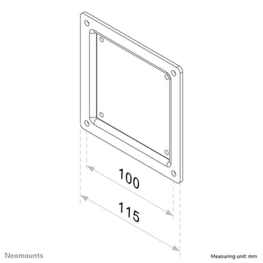 Neomounts FPMA-VESA100 VESA-adapter 10-30" view 2
