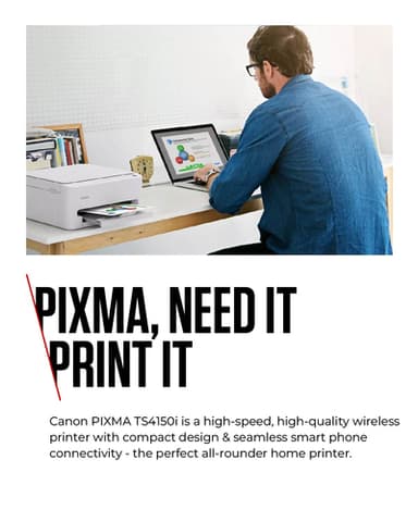 Canon PIXMA TS4150i Inkjet A4 1200 x 1200 DPI Wi-Fi view 3