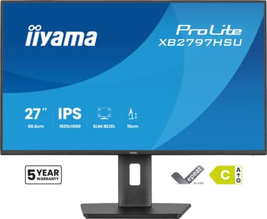 iiyama ProLite XB2797HSU-B1 computer monitor 68.6 cm (27") 1920 x 1080 pixels Full HD LED Black view 4