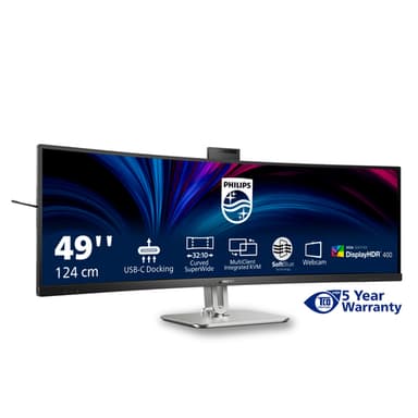 Philips 49B2U6900CH/00 computer monitor 124 cm (48.8") 5120 x 1440 pixels Dual QHD LCD Black view 4