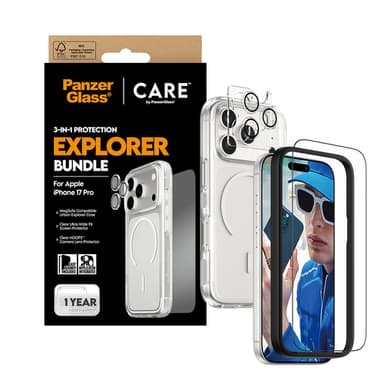PanzerGlass ® | CARE by ® 3-in-1 Flagship Explorer Bundle iPhone 17 Pro Clear screen protector Apple 1 pc(s) view 5