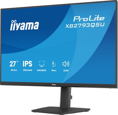 iiyama ProLite XB2793QSU-B1 computer monitor 68.6 cm (27") 2560 x 1440 pixels Quad HD LED Black view 6