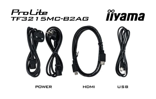 iiyama ProLite TF3215MC-B2AG computer monitor 80 cm (31.5") 1920 x 1080 pixels Full HD LED Touchscreen Kiosk Black