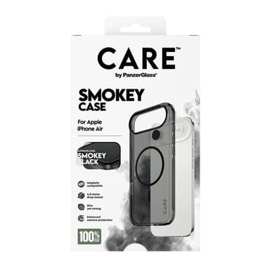 PanzerGlass CARE™ by ® Smokey Case w. Black MagSafe iPhone Air view 3