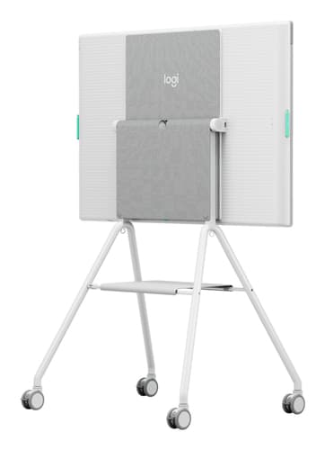 Logitech Rally Board 65 Cart Grey, White Flat panel Multimedia cart view 3