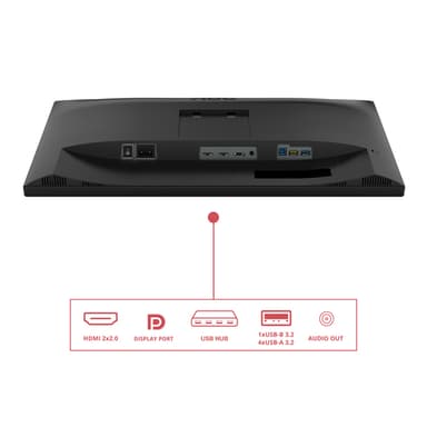 AOC E3 U27E3UF computer monitor 68.6 cm (27") 3840 x 2160 pixels 4K Ultra HD LED Black view 4
