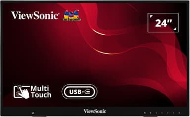 Viewsonic ID2456 computer monitor 60.5 cm (23.8") 1920 x 1080 pixels Full HD LED Touchscreen Table Black view 17
