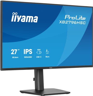 iiyama ProLite XB2796HSC-B1 computer monitor 68.6 cm (27") 1920 x 1080 pixels Full HD LED Black view 1