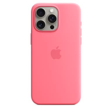 Apple iPhone 15 Pro Max Silicone Case with MagSafe - Pink view 1