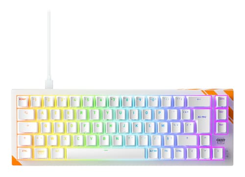 CHERRY K5 PRO TMR COMPACT keyboard Gaming USB AZERTY French Orange, White