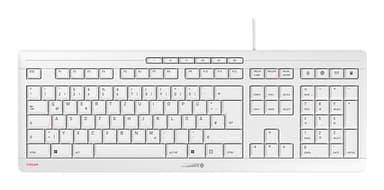 CHERRY STREAM keyboard Office USB QWERTZ German White view 1