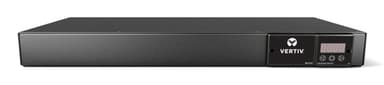 Vertiv MU01D1R0-12CF17-2C20A9H00-S power distribution unit (PDU) 24 AC outlet(s) 1U Black view 1