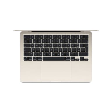Apple MacBook Air 13-inch : M2 chip with 8-core CPU and 8-core GPU, 16GB, 256GB - Starlight view 2