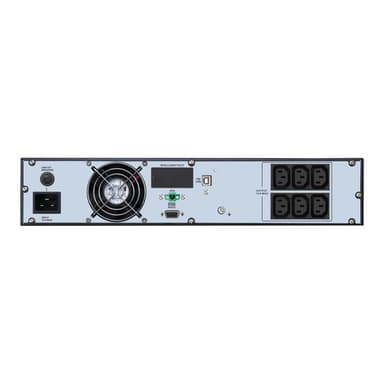 APC Easy UPS On-Line, 2000VA, Lithium-ion, Rack/Tower 2U, 230V, 6 IEC C13 outlets, Intelligent Card Slot, W/ rail kit view 3