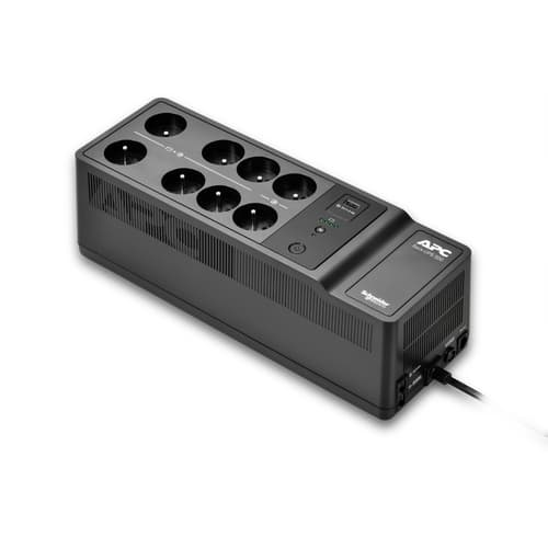 APC Back-UPS, 500VA/300W Floor/Wall Mount, 230V, 8x French/Belgian outlets, USB Type A Port, User Replaceable Battery