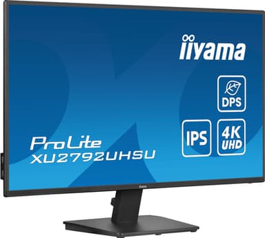 iiyama ProLite XU2792UHSU-B6 computer monitor 68.6 cm (27") 3840 x 2160 pixels 4K Ultra HD LED Black view 3