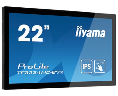 iiyama ProLite TF2234MC-B7X computer monitor 54.6 cm (21.5") 1920 x 1080 pixels Full HD LED Touchscreen Multi-user Black view 1