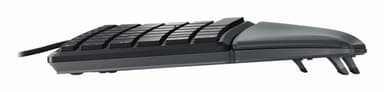 CHERRY KC 4500 ERGO keyboard Universal USB AZERTY Belgian Black view 3