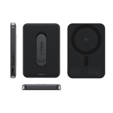 PanzerGlass empower™ by ® empower™ Bank w. Spin Stand | 5000mAh | Space Black view 5