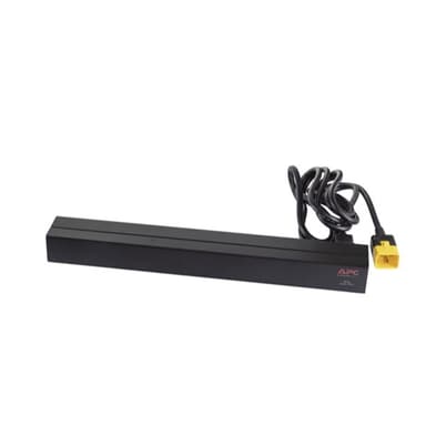 APC NetShelter Basic Rack PDU, 1U, 1PH, 3.7kW 230V 16A or 3.3kW 208V 16A, x12 C13 outlets, C20 cord view 19