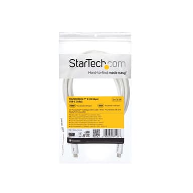 StarTech.com 6.6ft (2m) Thunderbolt 3 Cable, 20Gbps, 100W PD, 4K, Thunderbolt Certified, Compatible with Thunderbolt 4/USB 3.2/DisplayPort view 8