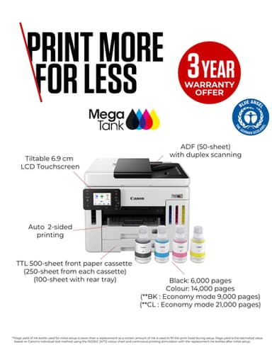 Canon MAXIFY GX7150 Inkjet A4 600 x 1200 DPI Wi-Fi view 11